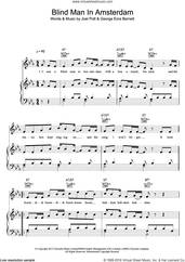 Cover icon of Blind Man In Amsterdam sheet music for voice, piano or guitar by George Ezra, George Ezra Barnett and Joel Pott, intermediate skill level