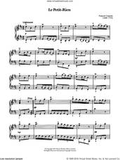 Cover icon of Le Petit-Rien sheet music for piano solo by Francois Couperin, classical score, intermediate skill level