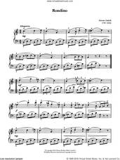 Cover icon of Rondino sheet music for piano solo by Antonio Diabelli, classical score, intermediate skill level