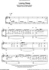 Cover icon of Losing Sleep sheet music for piano solo by John Newman, Benjamin Levin and Steve Booker, easy skill level