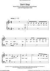 Cover icon of Don't Stop sheet music for piano solo by 5 Seconds of Summer, Calum Hood, Luke Hemmings, Michael Busbee and Steve Robson, easy skill level