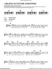 Cover icon of I Believe In Father Christmas sheet music for piano solo (chords, lyrics, melody) by Greg Lake and Peter Sinfield, intermediate piano (chords, lyrics, melody)