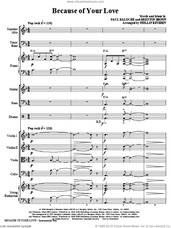 Cover icon of Because Of Your Love (arr. Phillip Keveren) (COMPLETE) sheet music for orchestra/band (Rhythm/Strings) by Phillip Keveren, Brenton Brown and Paul Baloche, intermediate skill level