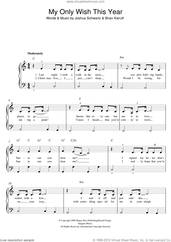 Cover icon of My Only Wish This Year sheet music for piano solo by Britney Spears, Brian Kierulf and Joshua Schwartz, easy skill level