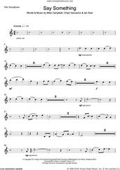 Cover icon of Say Something (feat. Christina Aguilera) sheet music for voice and other instruments (fake book) by Great Big World, Christina Aguilera, Chad Vaccarino, Ian Axel and Mike Campbell, intermediate skill level