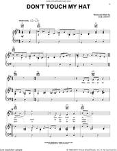 Cover icon of Don't Touch My Hat sheet music for voice, piano or guitar by Lyle Lovett, intermediate skill level