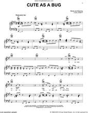 Cover icon of Cute As A Bug sheet music for voice, piano or guitar by Lyle Lovett, intermediate skill level