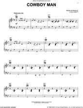 Cover icon of Cowboy Man sheet music for voice, piano or guitar by Lyle Lovett, intermediate skill level