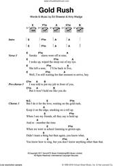 Cover icon of Gold Rush sheet music for guitar (chords) by Ed Sheeran and Amy Wadge, intermediate skill level