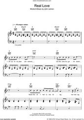 Cover icon of Real Love sheet music for voice, piano or guitar by Tom Odell and John Lennon, intermediate skill level