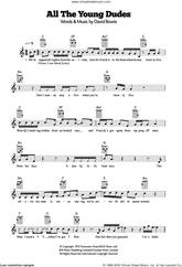 Cover icon of All The Young Dudes sheet music for ukulele by David Bowie and Mott The Hoople, intermediate skill level