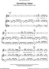 Cover icon of Something I Need sheet music for voice, piano or guitar by Ben Haenow, OneRepublic, Benjamin Levin and Ryan Tedder, intermediate skill level