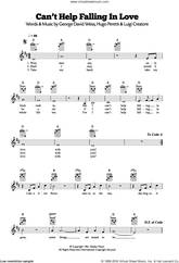 Cover icon of Can't Help Falling In Love sheet music for ukulele by UB40, Elvis Presley, George David Weiss, Hugo Peretti and Luigi Creatore, wedding score, intermediate skill level