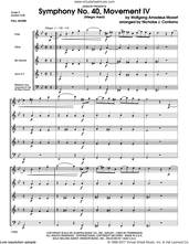 Cover icon of Symphony No. 40, Movement IV (Allegro Assai) (COMPLETE) sheet music for wind quintet by Wolfgang Amadeus Mozart and Nicholas Contorno, classical score, intermediate skill level