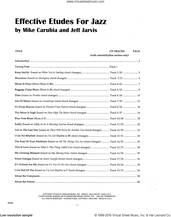 Cover icon of Effective Etudes For Jazz - Eb Alto Saxophone sheet music for alto saxophone by Jeff Jarvis and Mike Carubia, intermediate skill level