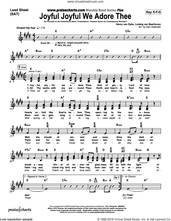 Cover icon of Joyful Joyful We Adore Thee sheet music for concert band (orchestration) by Dan Galbraith and Henry van Dyke/Ludwig van Beethoven/Dan Galbraith, intermediate skill level