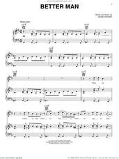 Cover icon of Better Man sheet music for voice, piano or guitar by Pearl Jam and Eddie Vedder, intermediate skill level