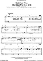 Cover icon of Christmas Time (Don't Let The Bells End) sheet music for piano solo by The Darkness, Daniel Hawkins, Edwin Graham, Frankie Poullain and Justin Hawkins, easy skill level
