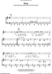 Cover icon of Slow sheet music for voice, piano or guitar by Leonard Cohen and Patrick Leonard, intermediate skill level