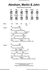 Cover icon of Abraham, Martin and John sheet music for ukulele by Marvin Gaye and Dick Holler, intermediate skill level