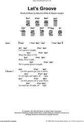 Cover icon of Let's Groove sheet music for ukulele by Earth, Wind & Fire, Maurice White and Wayne Vaughn, intermediate skill level