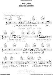 Cover icon of The Joker sheet music for voice and other instruments (fake book) by The Steve Miller Band, Ahmet Ertegun, Eddie Curtis and Steve Miller, intermediate skill level