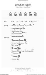 Cover icon of Communique sheet music for guitar (chords) by Dire Straits and Mark Knopfler, intermediate skill level
