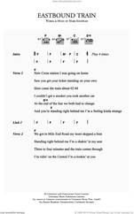 Cover icon of Eastbound Train sheet music for guitar (chords) by Dire Straits and Mark Knopfler, intermediate skill level
