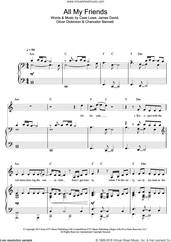 Cover icon of All My Friends (featuring Tinashe and Chance The Rapper) sheet music for voice and piano by Snakehips, Chance The Rapper, Tinashe, Cass Lowe, Chancelor Bennett, James David and Oliver Dickinson, intermediate skill level