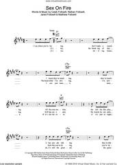 Cover icon of Sex On Fire sheet music for voice and other instruments (fake book) by Kings Of Leon, Caleb Followill, Jared Followill, Matthew Followill and Nathan Followill, intermediate skill level