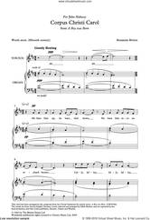 Cover icon of Corpus Christi Carol (from A Boy Was Born) sheet music for choir by Benjamin Britten, intermediate skill level