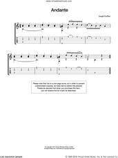 Cover icon of Andante sheet music for guitar solo (chords) by Joseph Kuffner, classical score, easy guitar (chords)
