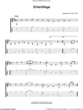 Cover icon of Enfantillage sheet music for guitar solo (chords) by Jacques Bosch, classical score, easy guitar (chords)