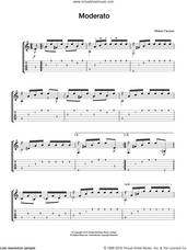 Cover icon of Moderato sheet music for guitar solo (chords) by Matteo Carcassi, classical score, easy guitar (chords)