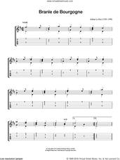 Cover icon of Branle De Bourgogne sheet music for guitar solo (chords) by Adrien Le Roy, classical score, easy guitar (chords)