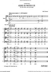 Cover icon of God Is With Us sheet music for voice, piano or guitar by John Tavener and Liturgical Text, classical score, intermediate skill level