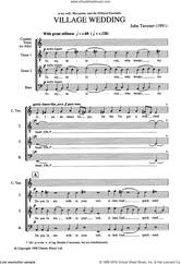 Cover icon of Village Wedding sheet music for voice, piano or guitar by John Tavener, Edward Keely, Philip Sherrard and Angelos Sikelianos, classical score, intermediate skill level