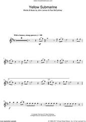 Cover icon of Yellow Submarine sheet music for flute solo by The Beatles, John Lennon and Paul McCartney, intermediate skill level