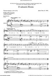 Cover icon of O Salutaris Hostia sheet music for choir by James Davy and Thomas Aquinas, classical score, intermediate skill level