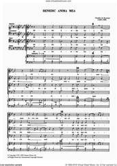 Cover icon of Benedic Anima Mea sheet music for choir by Claudin de Sermisy, classical score, intermediate skill level