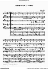 Cover icon of Precamur Sancte Domine sheet music for voice, piano or guitar by Robert White, classical score, intermediate skill level