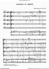 Cover icon of Adoramus Te Christe sheet music for voice, piano or guitar by Giovanni Maria Nanino, classical score, intermediate skill level