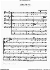 Cover icon of Jubilate Deo sheet music for voice, piano or guitar by Cipriano de Rore, classical score, intermediate skill level