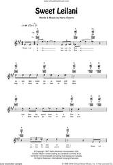 Cover icon of Sweet Leilani sheet music for ukulele by Bing Crosby and Harry Owens, intermediate skill level