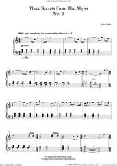 Cover icon of Three Secrets From The Abyss - No. 2 sheet music for piano solo by John Harle, classical score, intermediate skill level