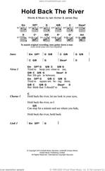Cover icon of Hold Back The River sheet music for guitar (chords) by James Bay and Iain Archer, intermediate skill level