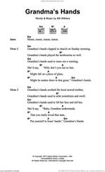 Cover icon of Grandma's Hands sheet music for guitar (chords) by Bill Withers, intermediate skill level