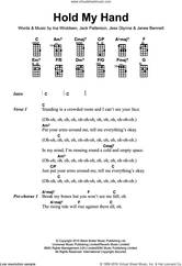 Cover icon of Hold My Hand sheet music for voice, piano or guitar by Jess Glynne, Ina Wroldsen, Jack Patterson and Janee Bennett, intermediate skill level