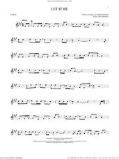 Cover icon of Let It Be sheet music for violin solo by The Beatles, Kris Allen, John Lennon and Paul McCartney, intermediate skill level