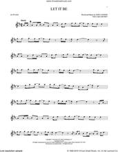 Cover icon of Let It Be sheet music for alto saxophone solo by The Beatles and John Lennon, intermediate skill level